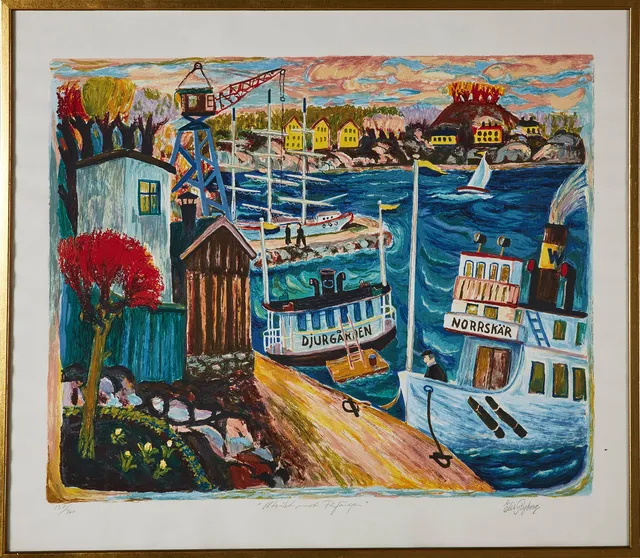 ELIS RYDBERG. Litografi, signerad och numrerad 137/360.