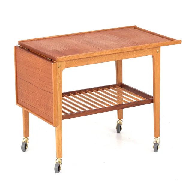 SERVERINGSVAGN, teak, 1960-tal.