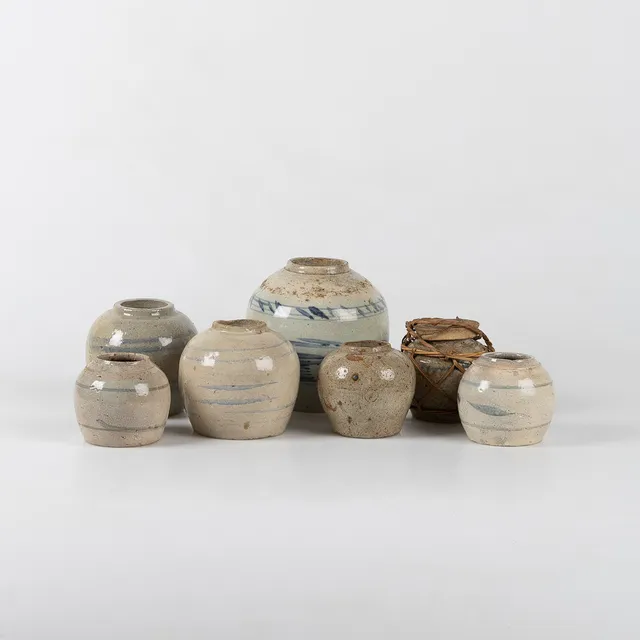 BOJANER, 7 stycken, Kina, 17/1800-tal.