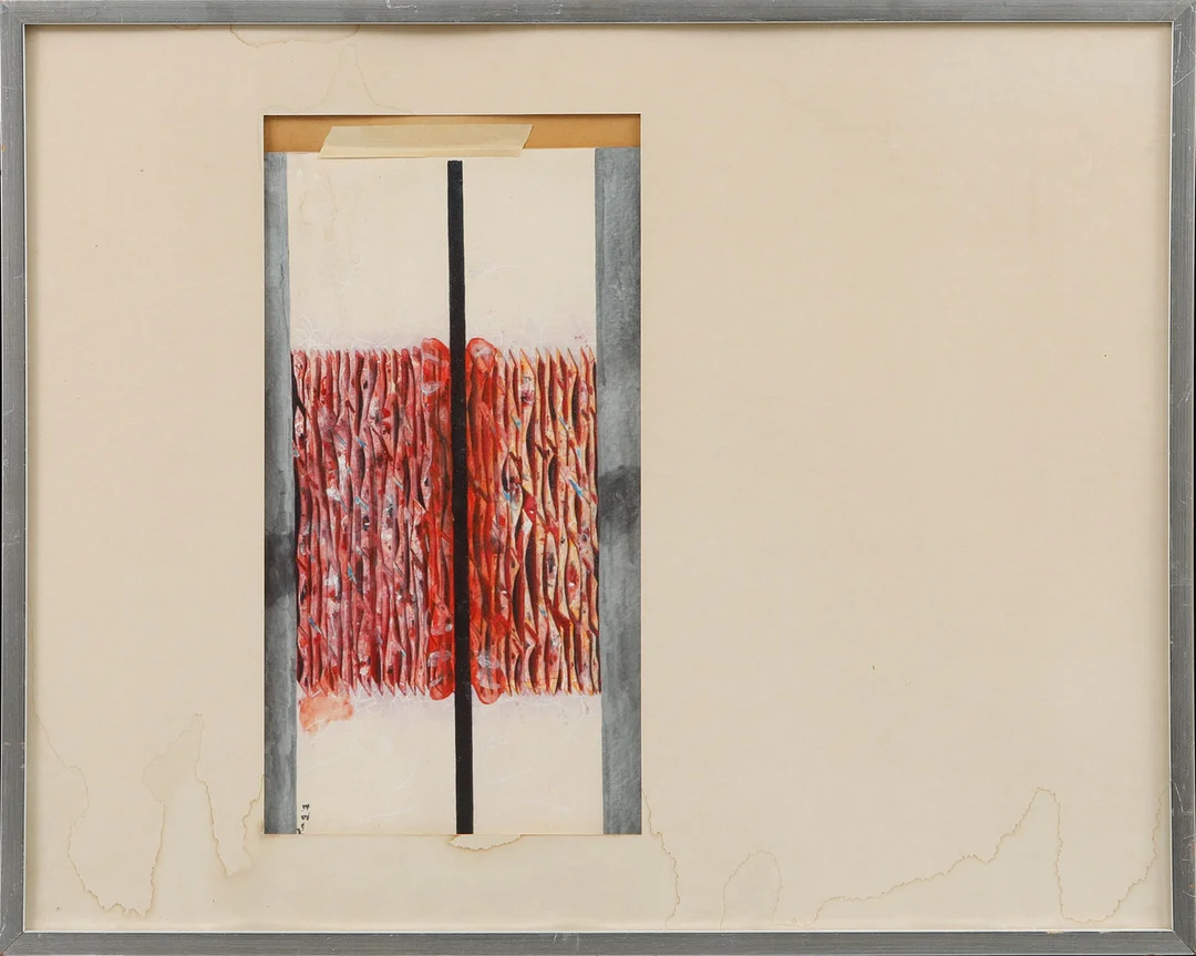 BERTIL BERG. Komposition. Akvarell, signerad och daterad -67. — Paintings — Göteborgs Auktionsverk