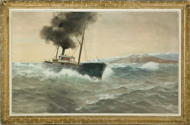 Hansteen, Nils — Lastebåt i nordnorsk farvann, 1902