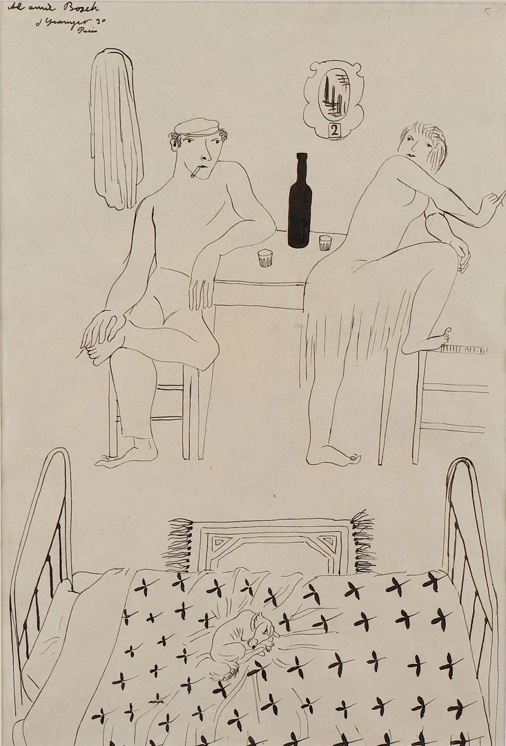 JOSEP GRANYER (1899–1983). Interior. — Drawings — Barcelona Auctions