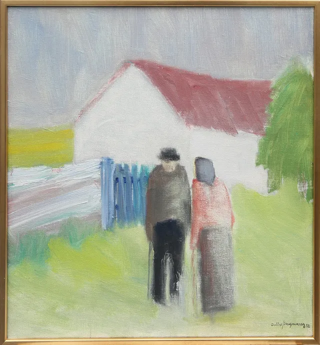 GILLIS MAGNUSSON. OLJA på duk, signerad, 1988.