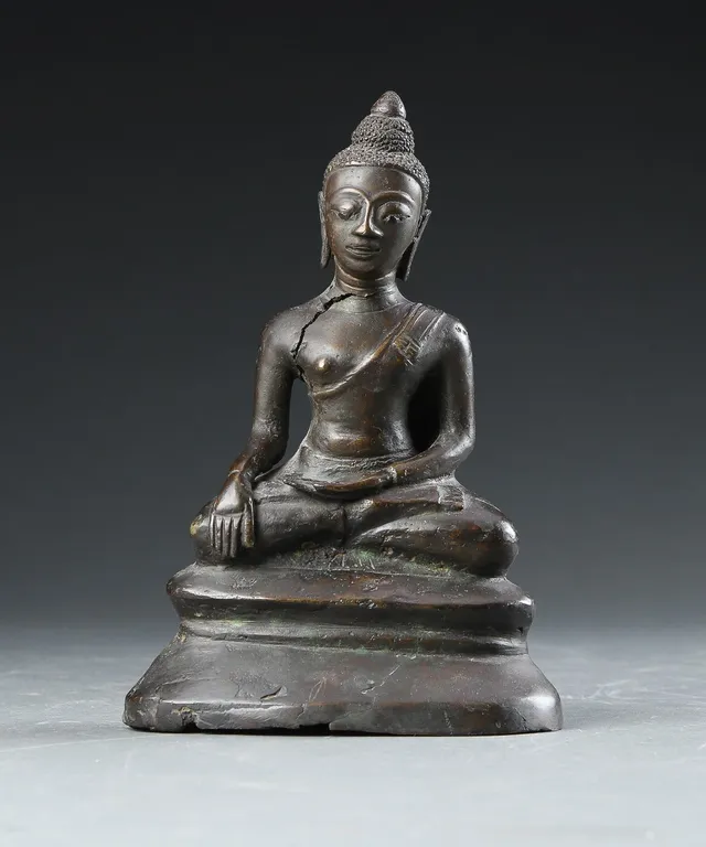 Buddha af bronze,Thailand, 1800-tallet