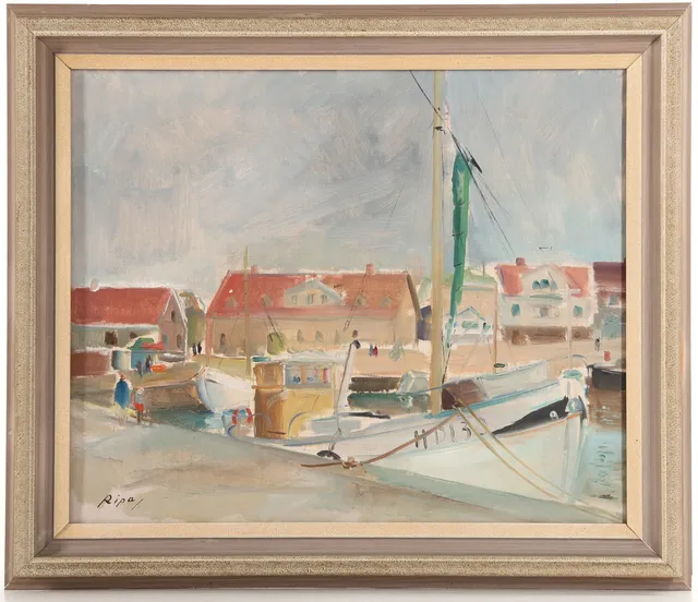 HANS RIPA. 1912-2001. Olja på duk, Torekov, signerad.