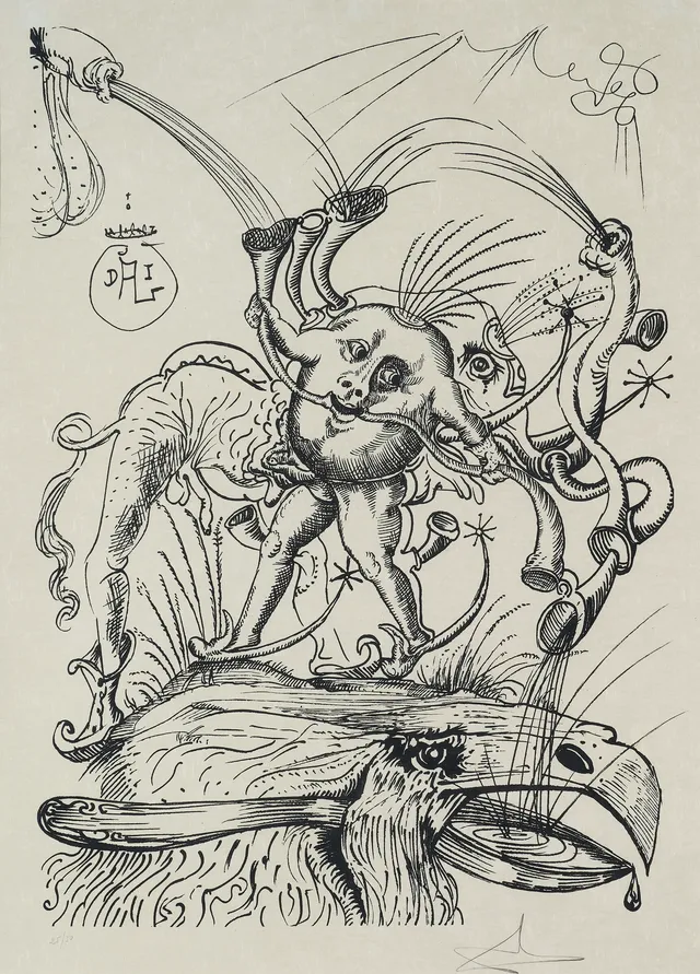 Dali, Salvador — Fra serien "Les Songes drolatiques de Pantagruel" 1973