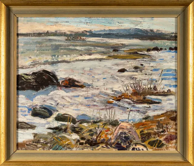 RAGNAR LINDQUIST. Olja på duk.