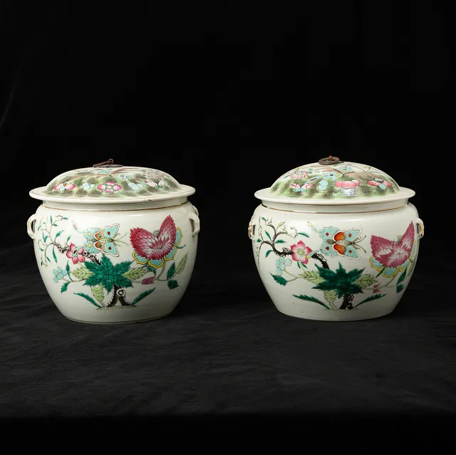 MATKÄRL, två stycken, porslin, Kina, 1900-tal.