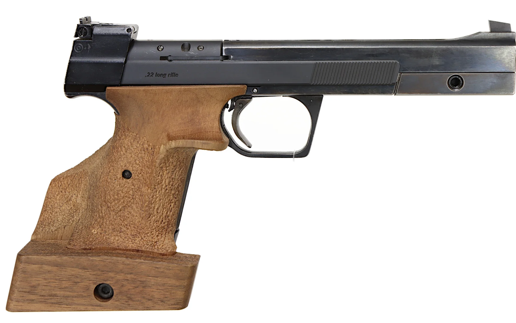 PISTOL, Halvautomatisk, fabrikat Hämmerli, modell 208 S, kaliber .22LR, tillv.nr 45209, se-nr SE0262305. — Pistols — Walter Borg