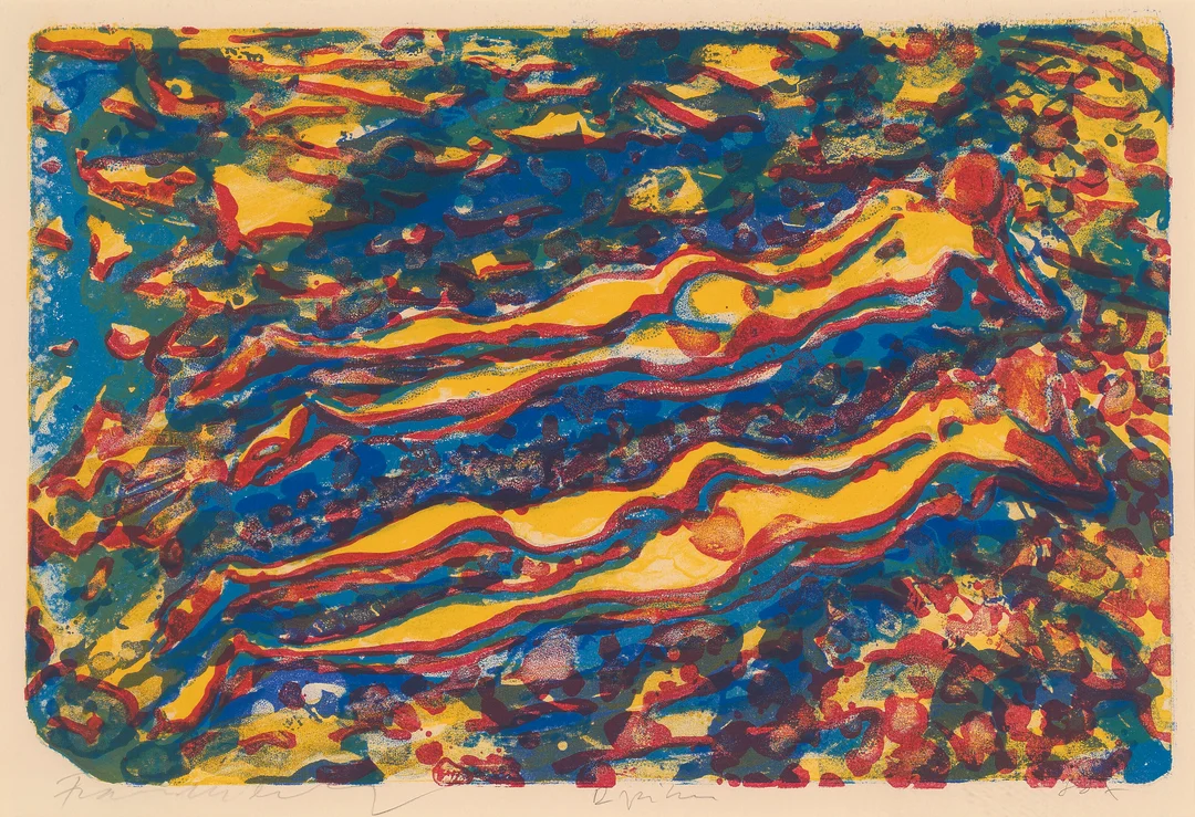 Widerberg, Frans — "To piker" 1981 — Kunst/Grafikk — Blomqvist
