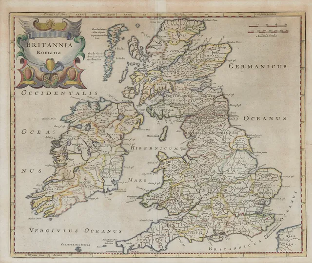 Morden, Robert — "Britannia Romana" trolig 2 ed. 1722