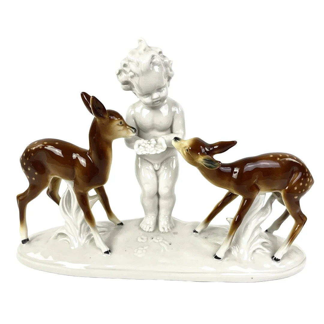 FIGURIN, Carl Scheidig porslinfabrik, Gräfenthal Thuringen, Tyskland. — European — Roslagens Auktionsverk