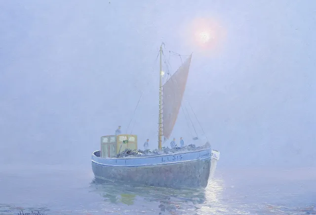 NILS LANDZELIUS. olja på duk, signerad.