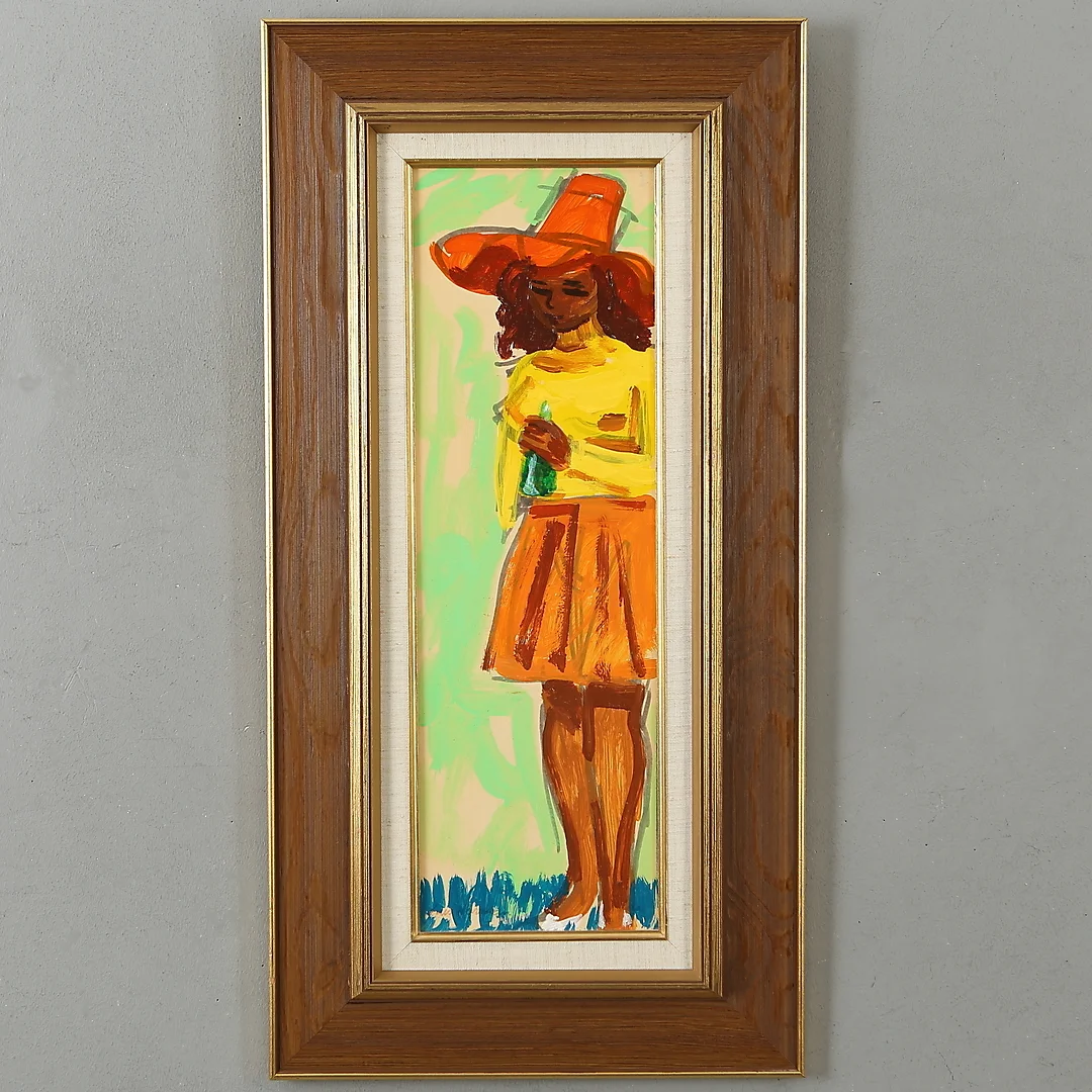 LARS NORRMAN. Blandteknik pannå, signerad, daterad 1974 à tergo. — Paintings — Auktionshuset Kolonn
