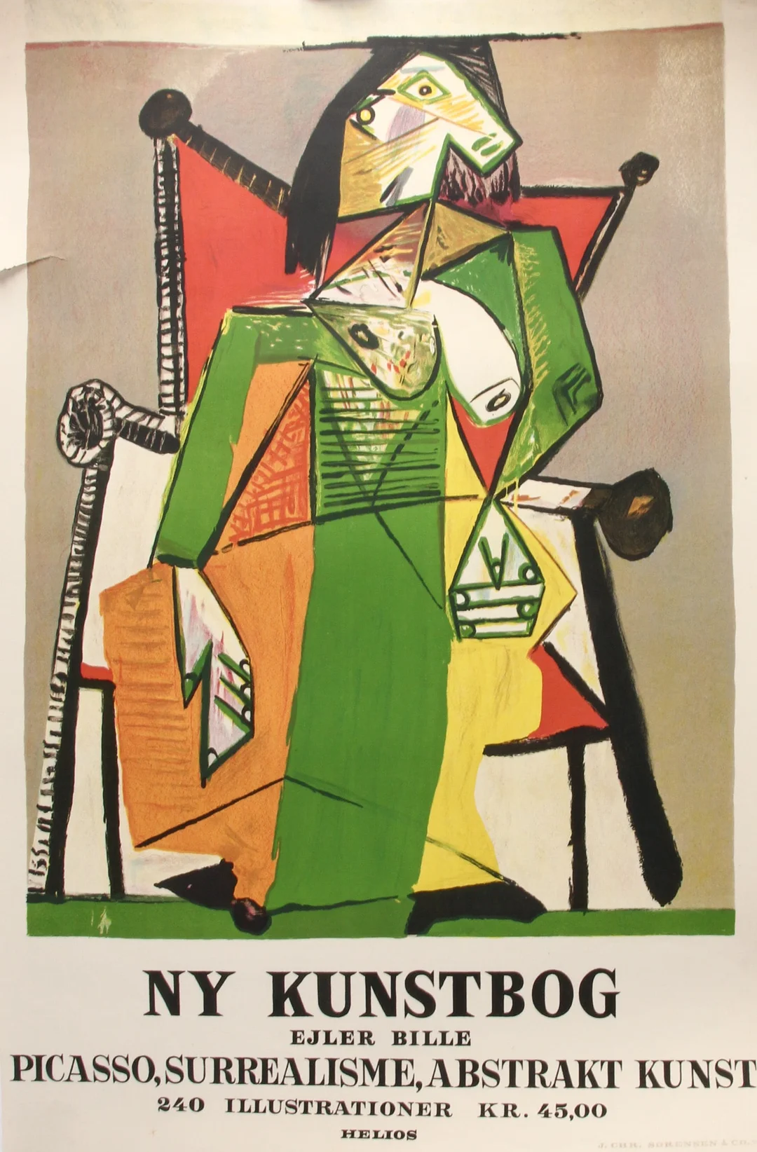 Lithographic poster. Ejler Bille 'Picasso, Surrealism, abstract art' — Paintings and sculptures/Prints and photography — Lauritz