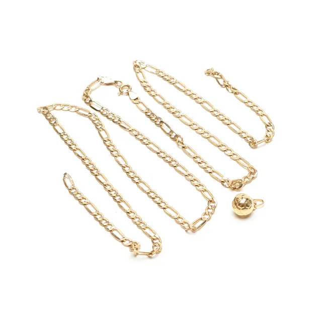Defekt HALSBAND med HÄNGE, 14-18K, Guld, vikt cirka 5 gram.