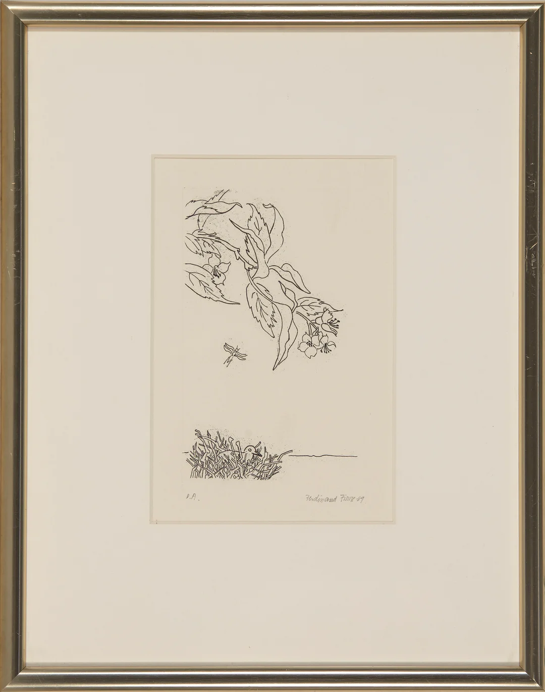 Finne, Ferdinand — Våryr, 1989 — Kunst/Grafikk — Blomqvist