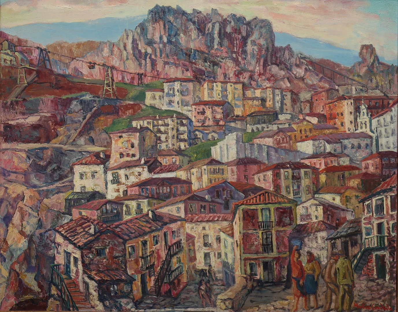 PEDRO MUÑOZ CONDADO. View of Gallarta, Vizcaya. — Paintings — Balclis