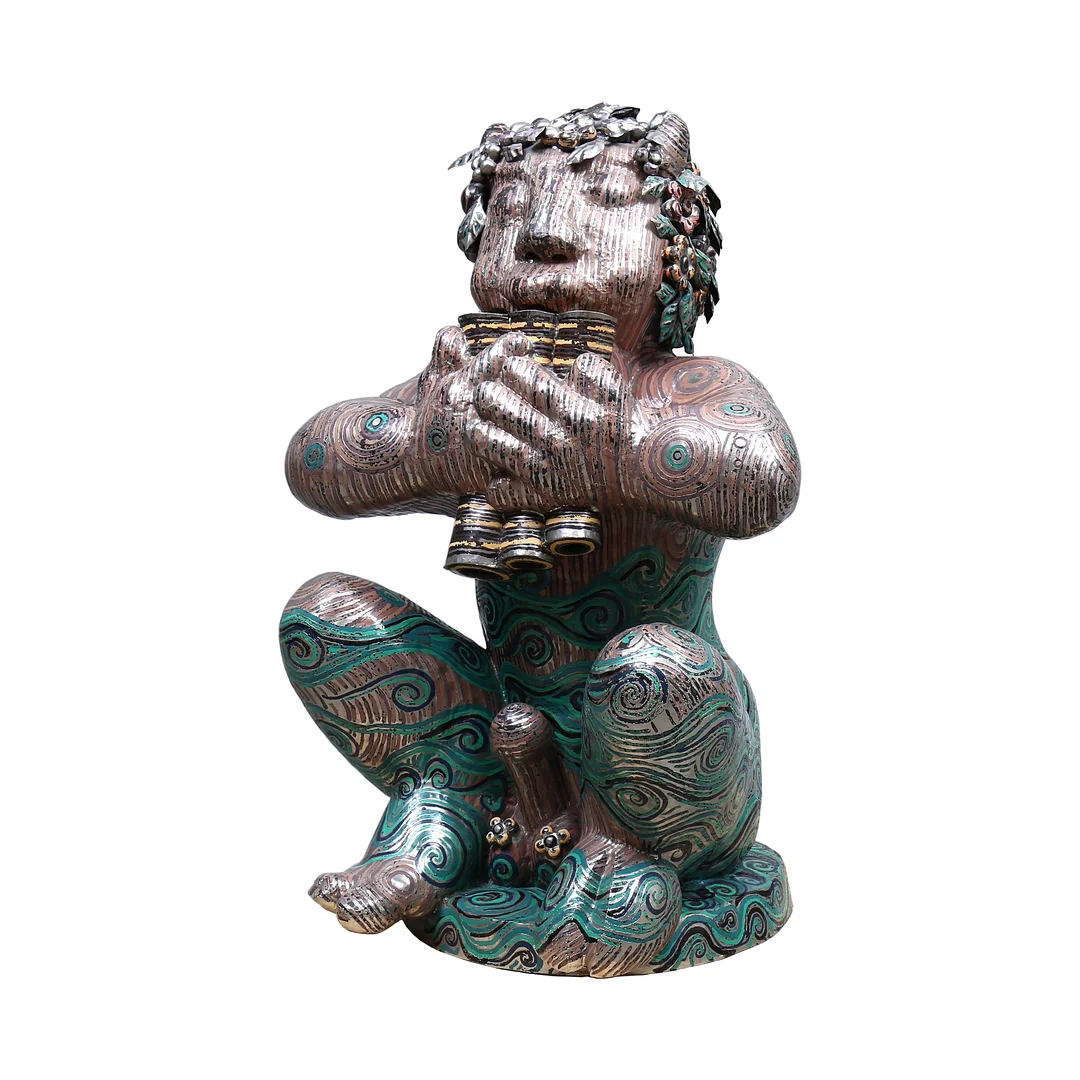 WALTER BENGTSSON (1927-1998). Skulptur, "Pan", metall, signerad. — Sculptures & Bronzes — Auktionshuset Kolonn