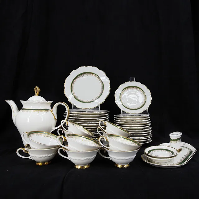 KAFFESERVIS, 44 delar, porslin, KP, Karlskrona, 1900-talets mitt.