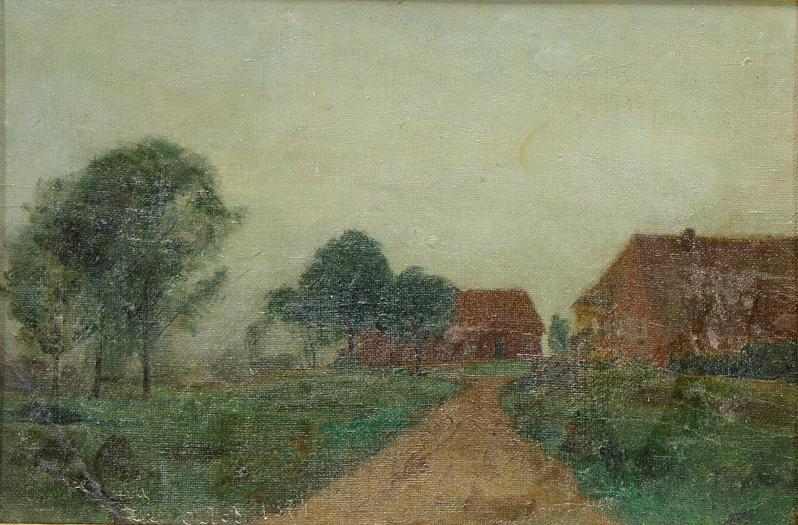 OSCAR TÖRNÅ. Gårdslandskap. — Paintings — Uppsala Auktionskammare