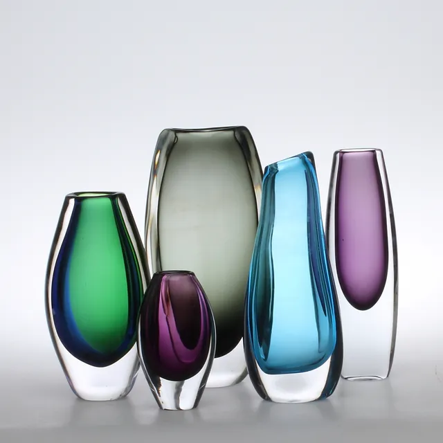 VASER 5 st, glas, osignerade.