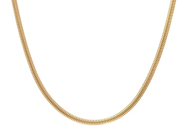 KEDJA, 18K guld, ormlänk, längd 41 cm, vikt 26 g.