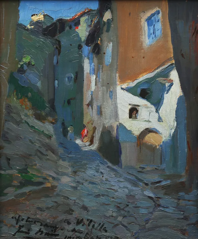 JOAQUIM MIR. "The Carrer del Forn".