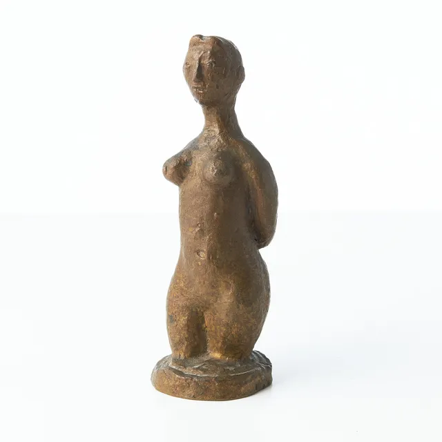 WALDEMAR SJÖLANDER. "Mujer desnuda", brons, signerad.