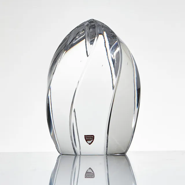 JAN JOHANSSON. "Columbi Egg", skulptur, Orrefors.
