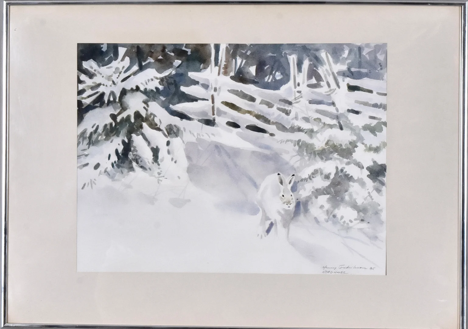 HENRY FREDRIKSSON. Akvarell. — Paintings — Halmstads Auktionskammare