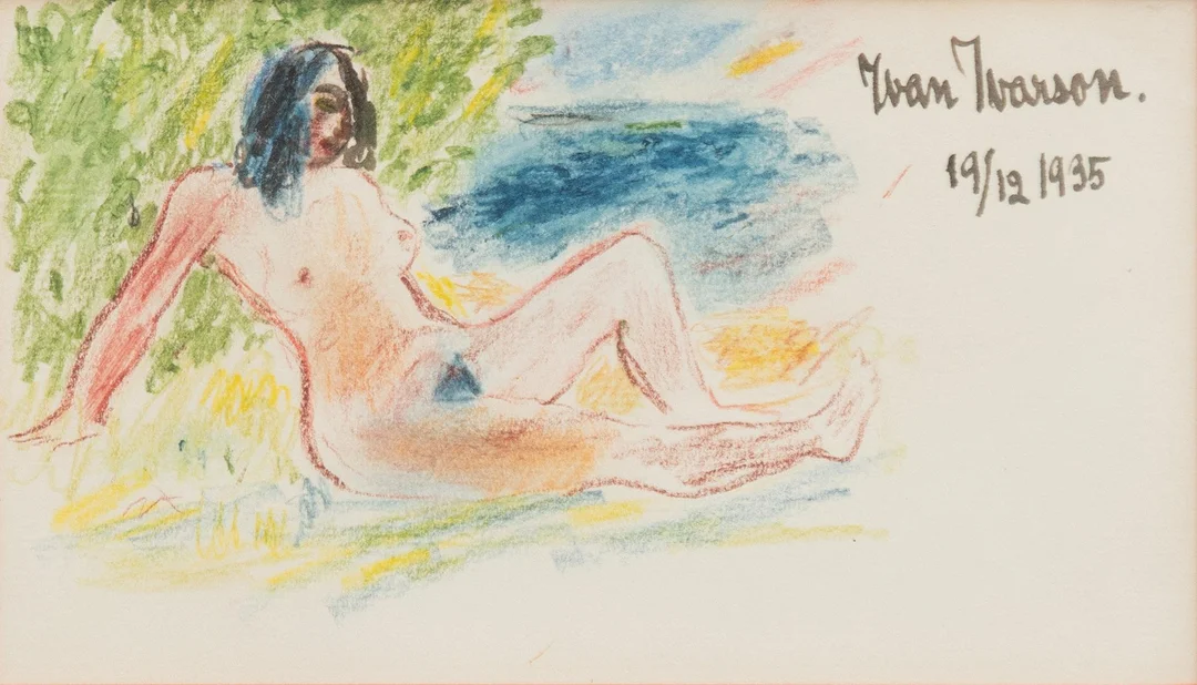 Ivan Ivarson, På stranden. — Konst/Modern svensk konst — Bukowskis