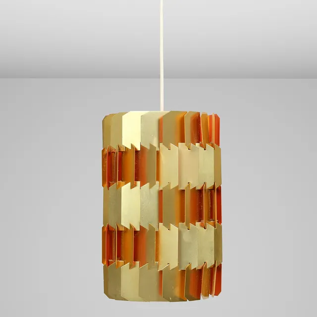 LOUIS WEISDORF. Loftslampe / pendel, 'Facet Pop', Lyfa, Danmark, designet i 1963.
