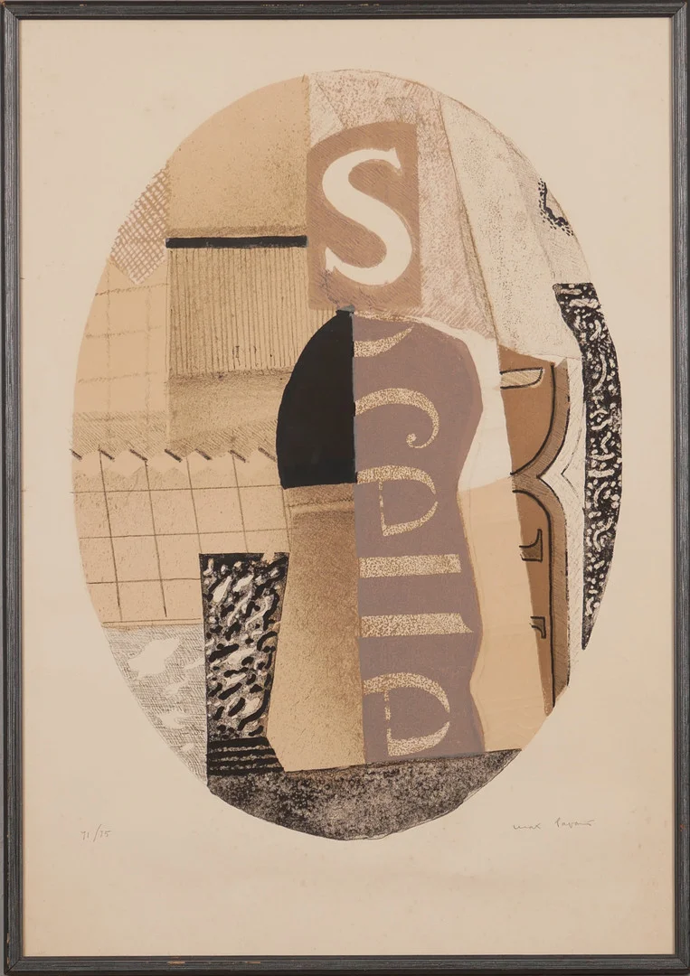 MAX PAPART. Carborundumetsning, signerad Max Papart. — Engravings & Prints — Auktionsfirma Kenneth Svensson i Kalmar