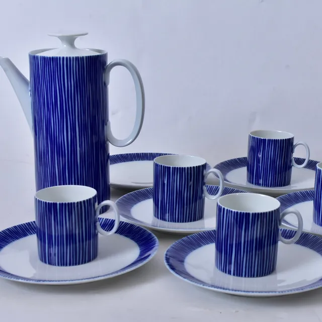 TAPIO WIRKKALA. Kaffeservis, 22-delar, porslin, "Variation", Thomas.