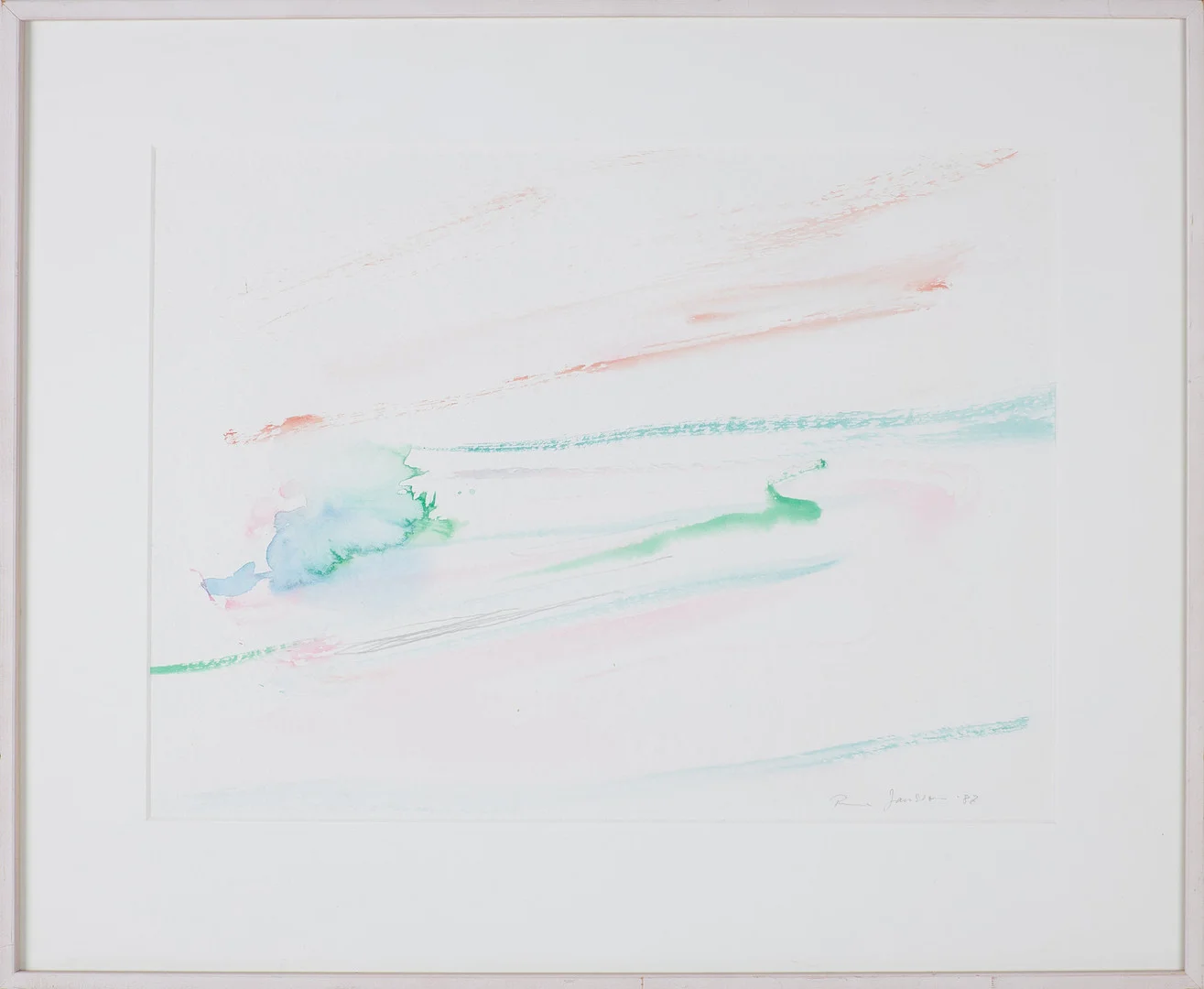 RUNE JANSSON. Abstrakt komposition, akvarell. — Paintings — Stockholms Auktionsverk Sickla