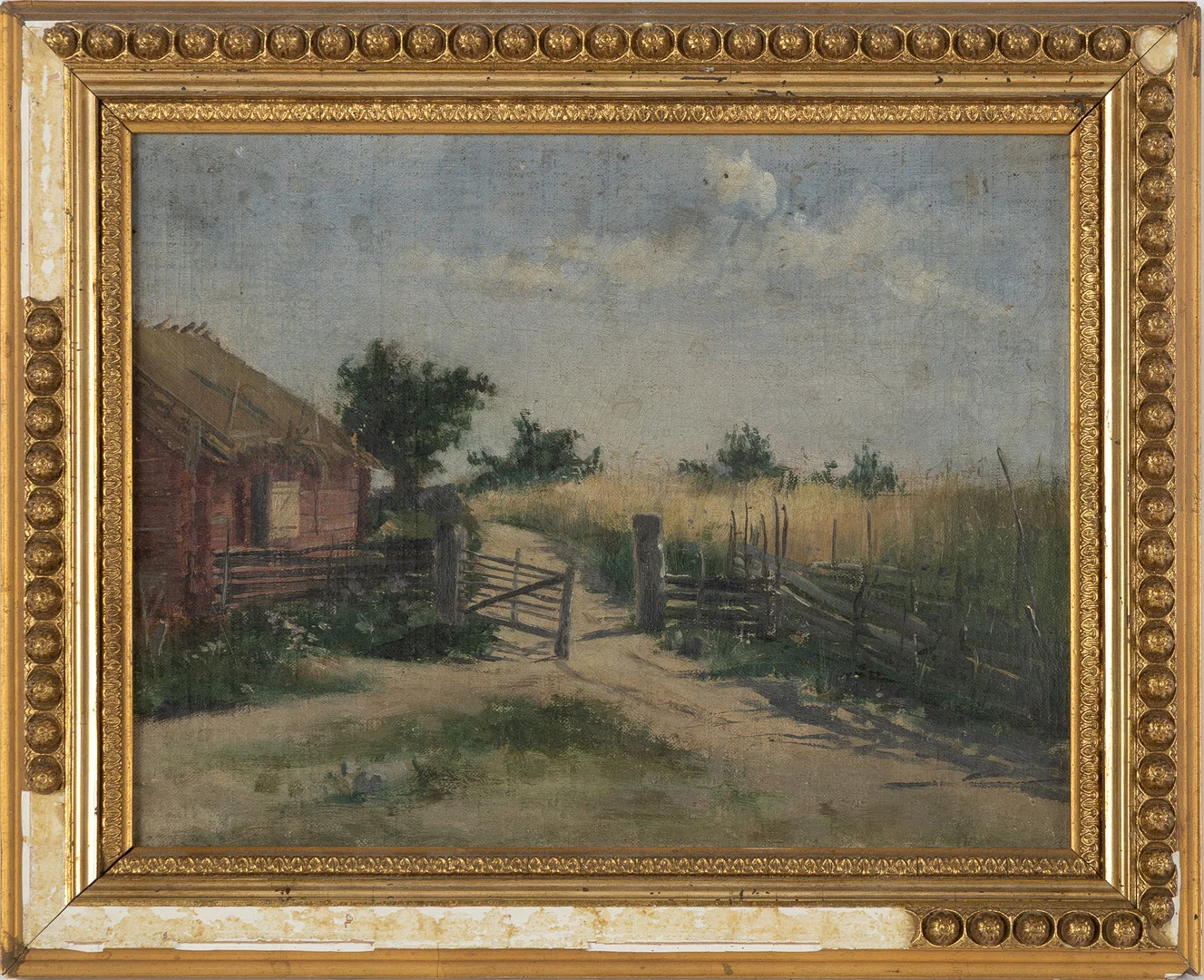 GERDA TIRÉN (FÖDD RYDBERG, 1858-1928). TILLSKRIVEN. Landskap, olja på duk, daterad 1880. — Paintings — Stockholms Auktionsverk Helsingborg