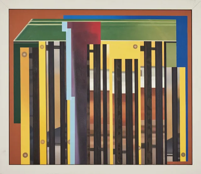 PEDER DUKE. "Instängd", olja på duk, 76 x 90 cm.