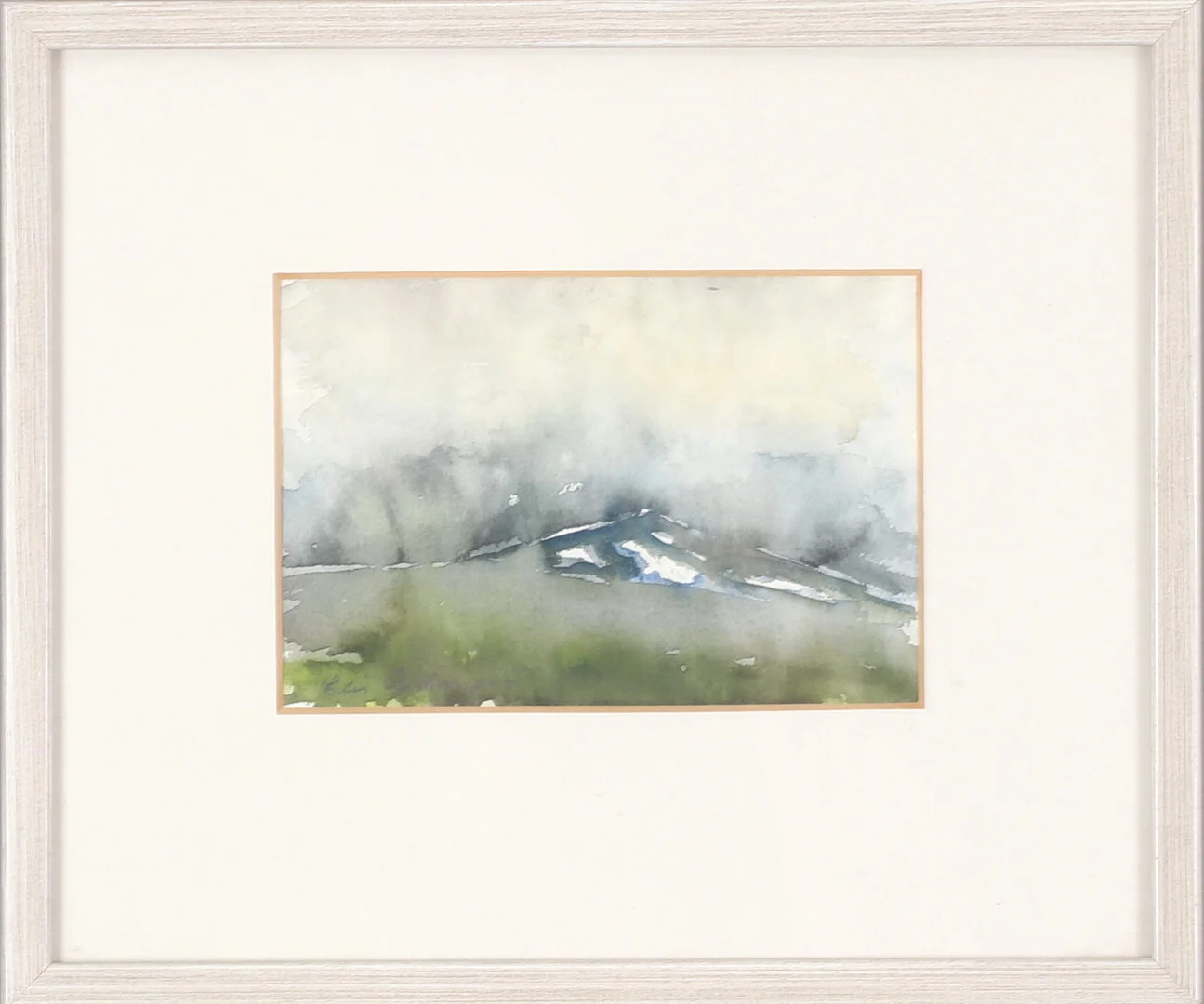 ELIS AIDANPÄÄ. "Dimma över fjället", akvarell, signerad. — Paintings — Stadsauktion Sundsvall