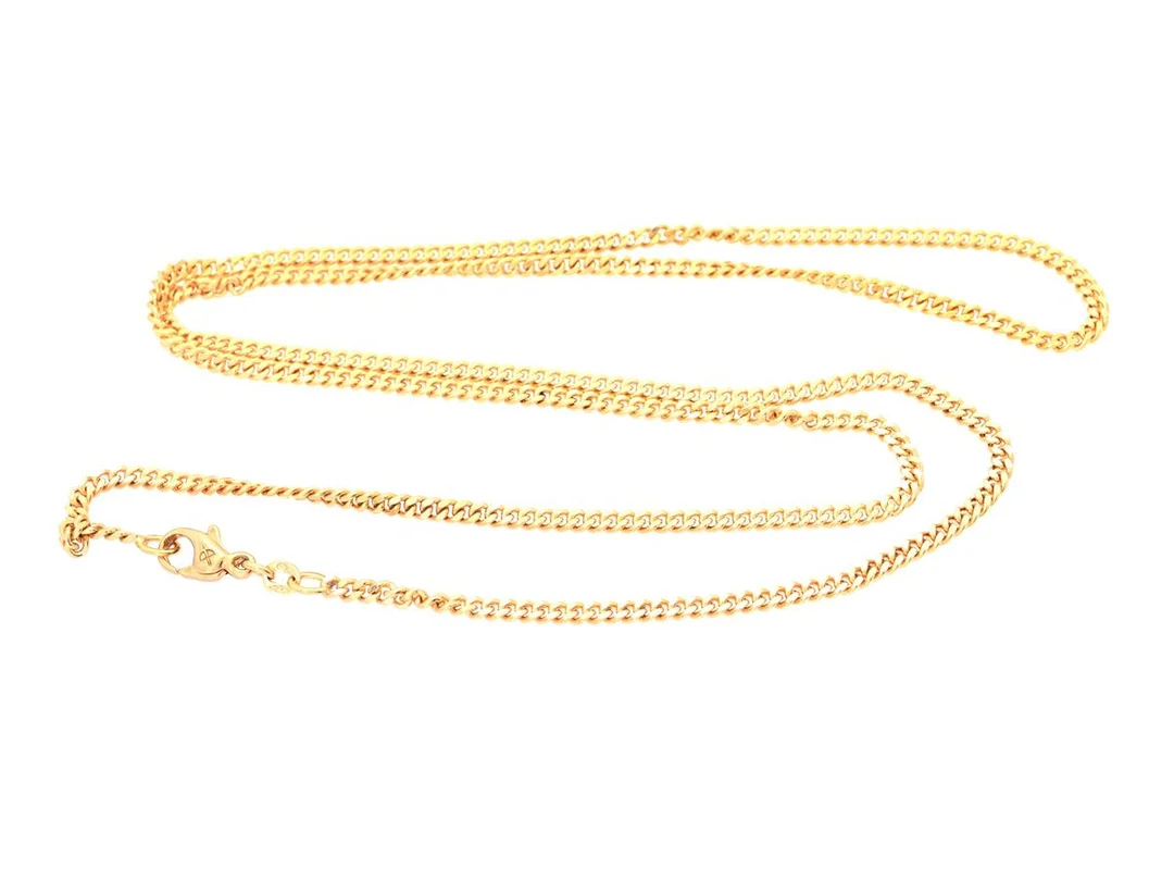 HALSKEDJA, 18K guld, pansarlänk, Balestra, längd 70 cm, vikt 22,8 g. — Smycken/Halskedja — Kaplans