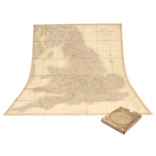 CHARLES SMITH (PUBLISHER). Smith's New Map of England and Wales, 1821.