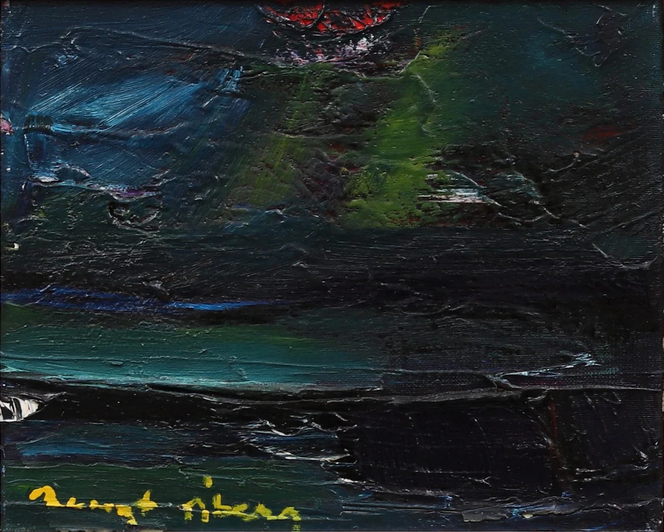 BENGT ÅBERG (1941-2015). Landskap, olja på duk, signerad. — Paintings — Garpenhus Auktioner