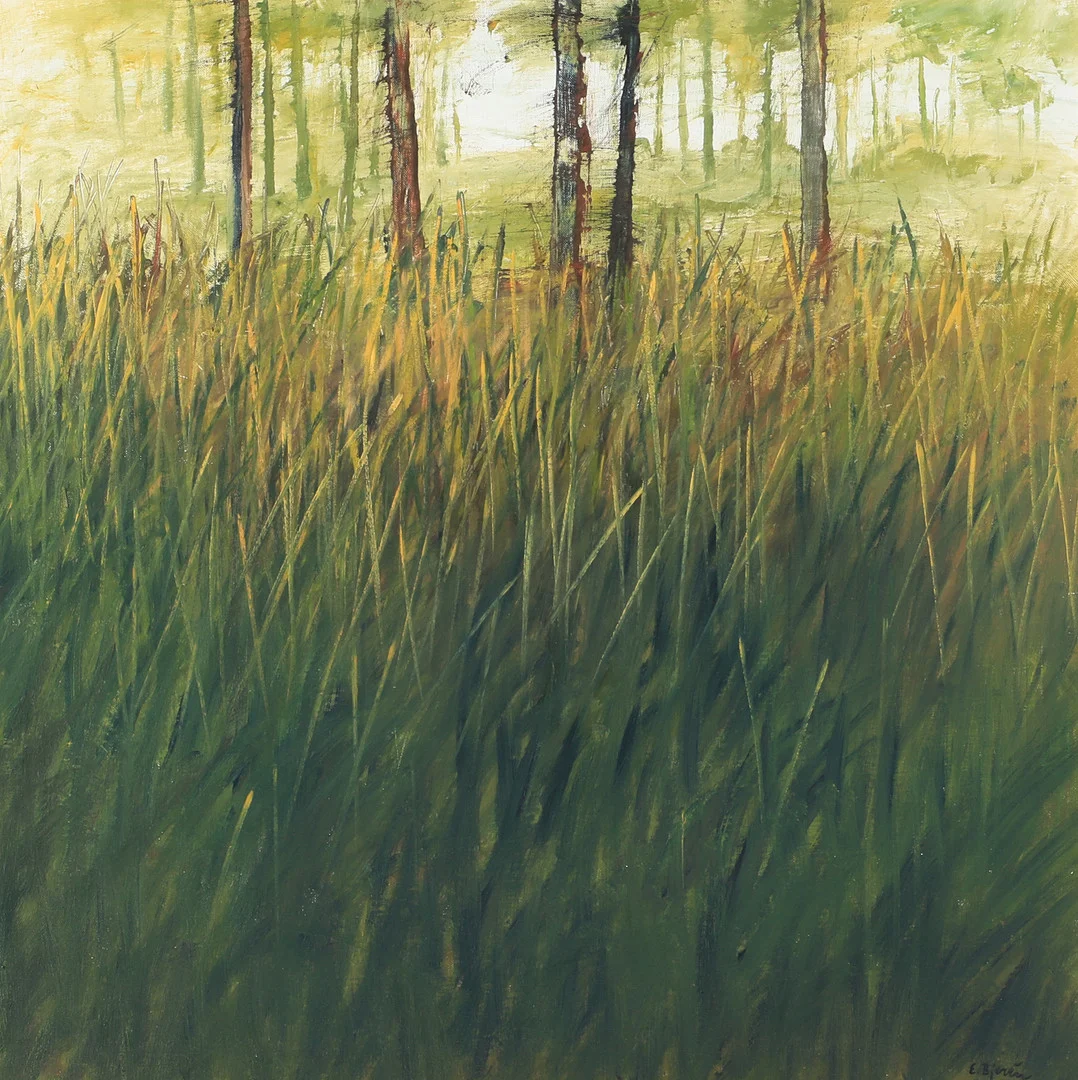 EKE BJERÉN. "Sommar", olja på duk, signerad E. Bjerén. — Paintings — Helsingborgs Auktionskammare