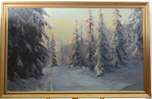 HENRIK SKAGH. Skog. Olja på duk.