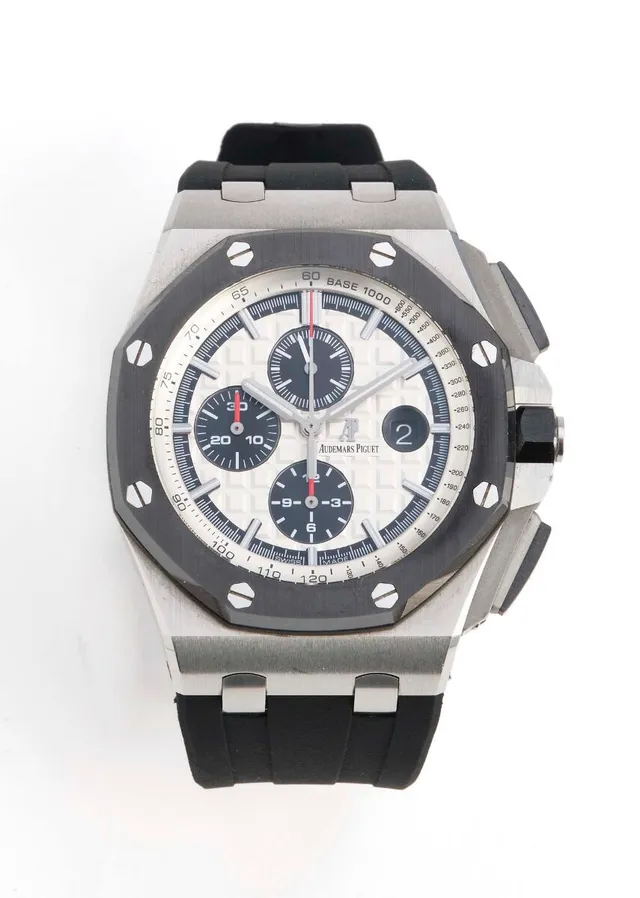 Audemars Piguet: Royal Oak Offshore ''Panda'' of steel, ref. 26400SO.OO.A002CA.01. Mechanical movement with automatic winding, cal. 3126. 2011–2015.