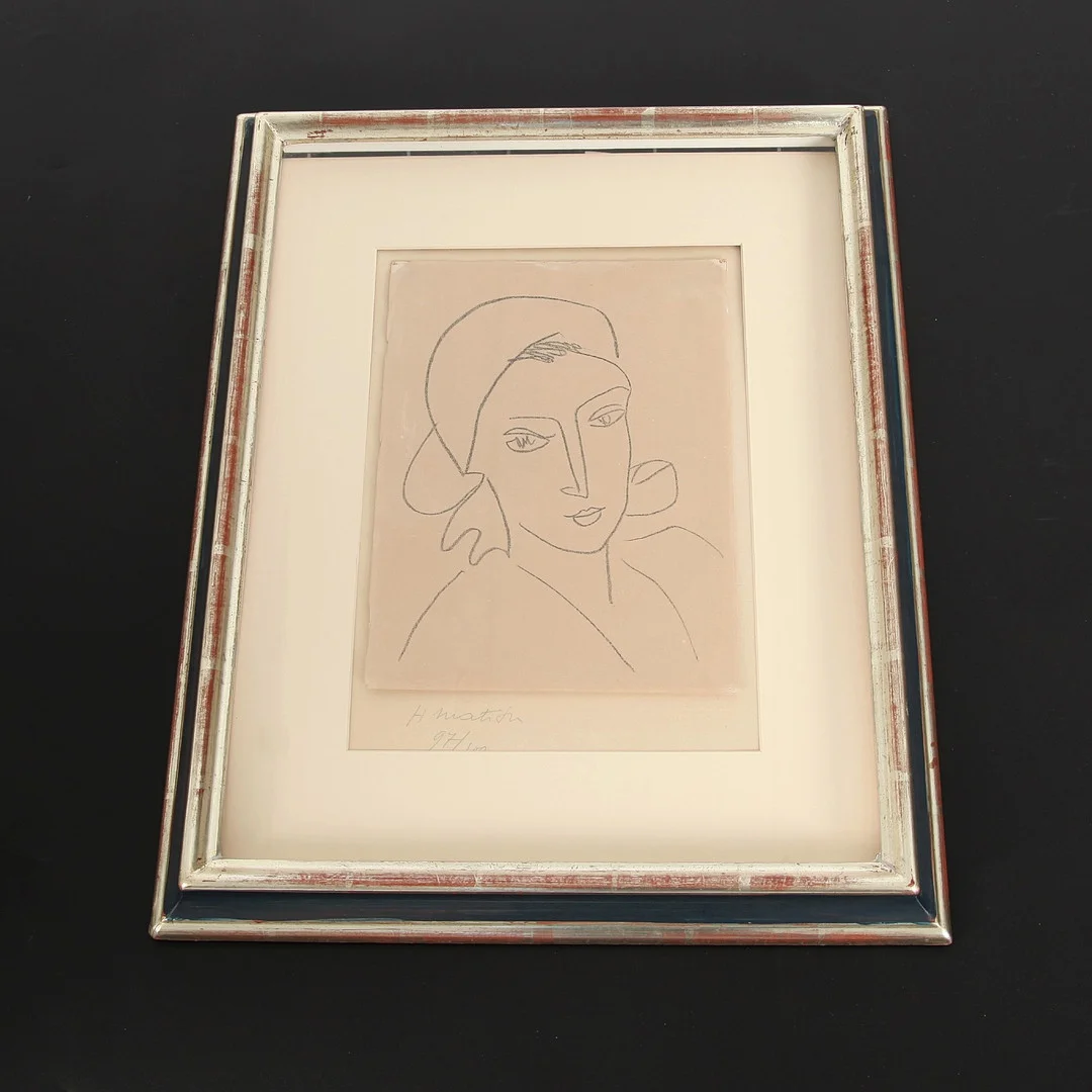 HENRI MATISSE. 1869-1954. Litografi, "Catherinette", 1946, signerad, 94/100. — Drawings — Auktionsverket Engelholm