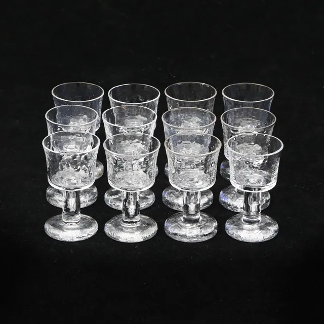 GÖRAN WÄRFF. GLAS, 12 st, Pukeberg, Rustica.