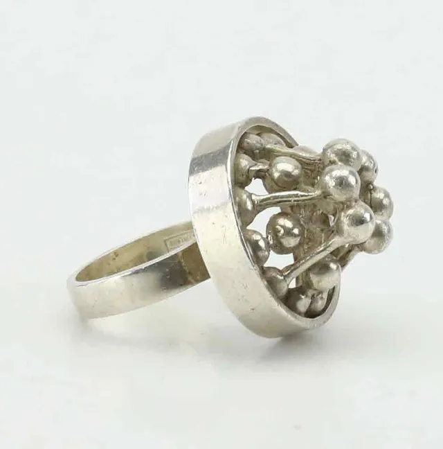 ERIK GRANIT. Ring, sterlingsilver, E. Granit & Co, Finland, 1960/70-tal.