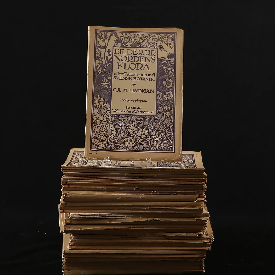 C.A.M. LINDMAN, "Bilder ur Nordens Flora", 3:e upplagan, Häfte 1 - 41. — Books, Maps & Manuscripts — Auktionshuset Kolonn