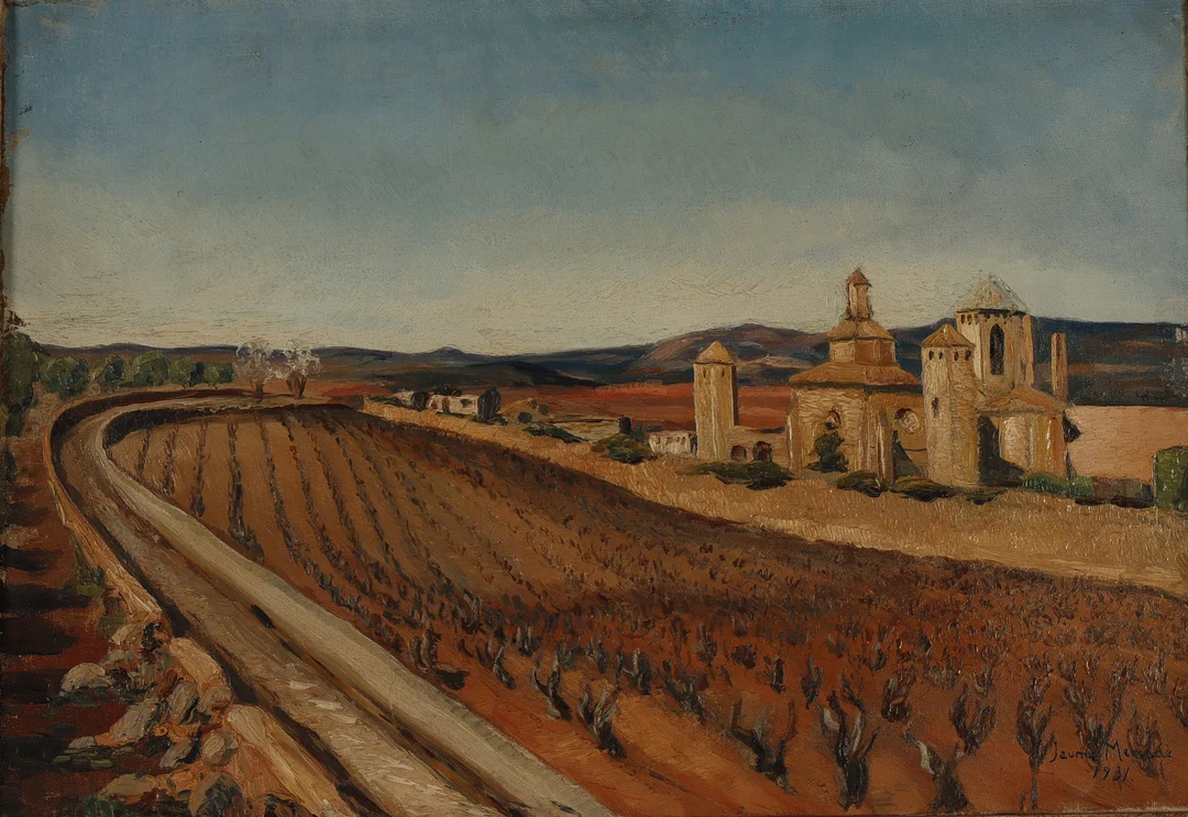 JAUME MERCADÉ (1889–1967). Vista de Poblet. — Paintings — Barcelona Auctions